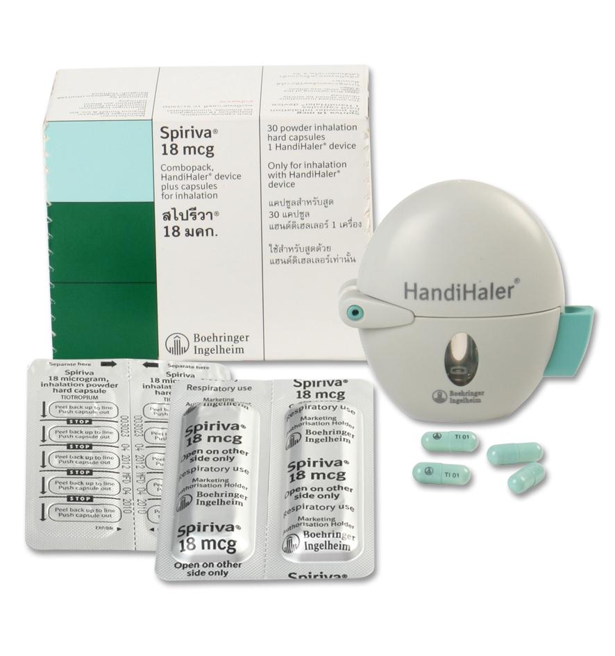 Tiotropium bromide (SPIRIVA)18 mcg./cap for inhaler